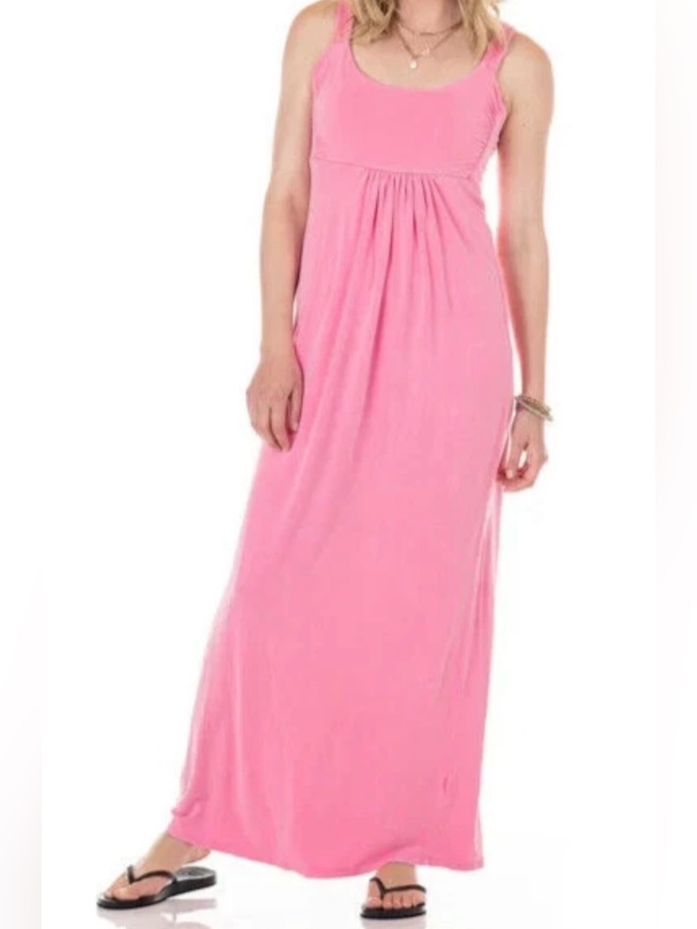 fresh produce Cosmos Pink Malibu Pink Maxi Dress - Size Medium